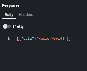 Raw JSON.